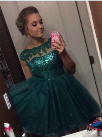 Fashion Graduation Dress,Short Graduation Dress,Appliques Graduation Dress,Organza Graduation Dress,15032707