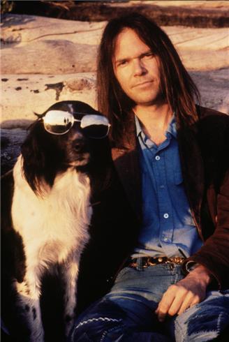 Neil Young & Art by Henry Diltz - Fine art print photograph