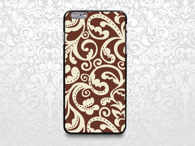 Vintage floral seamless pattern case for iPhone 7/6/6s/5/5s/5c, Samsung S6/Note5, Sony, LG Nexus, Nokia Lumia, HTC One, Moto X (BCBL-22)