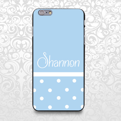 Polka dots colorful custom name case for iphone 7/6/6s/5/5s/5c, samsung s6/note5, sony, lg nexus, nokia lumia, htc one, moto x (bcbl-38) - Thumbnail 1