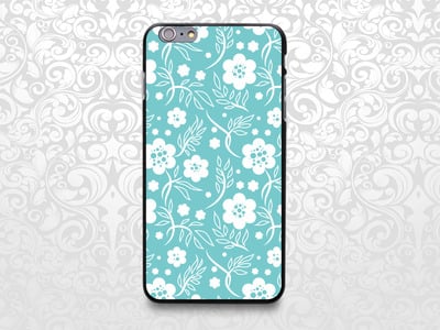 Flower pattern case for iPhone 7/6/6s/5/5s/5c, Samsung S6/Note5, Sony, LG Nexus, Nokia Lumia, HTC One, Moto X (BCBL-50)