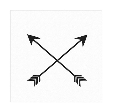Crossed Arrows Vinyl Decal