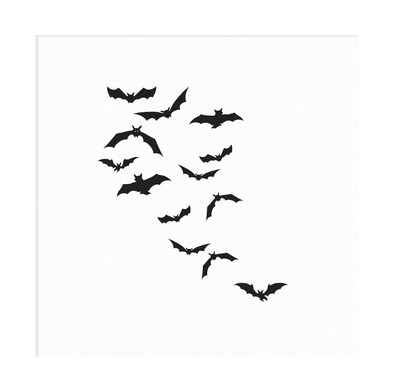 Bats Flying Away Vinyl Wall Decal