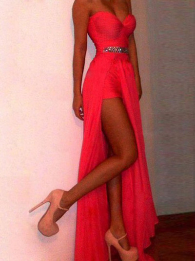 Sexy Evening Dress,Sweetheart Evening Dress,Chiffon Prom Dress,A-Line Prom Dress,15040117