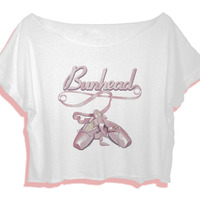 shirt ballerina shoes women's crop top dancing ballet - Thumbnail 1