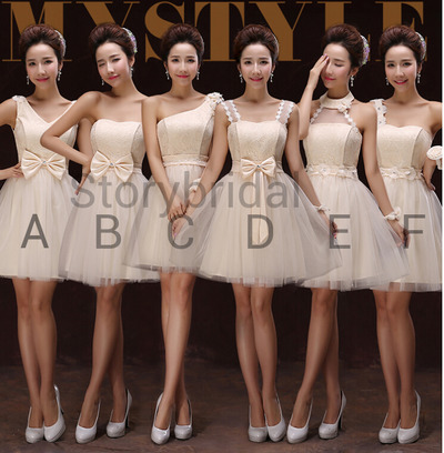 Mismatched bridesmaid dress,short bridesmaid dress, Chiffon Bridesmaid Dresses, Cute Bridesmaid Dresses, Bridesmaid Dresses, 15041703