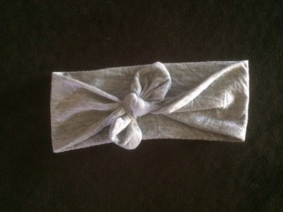 Grey Tie Knot Headwrap