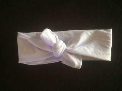 White Tie Knot Headwrap