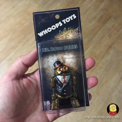 Mr. Robo Burns is a resin figure