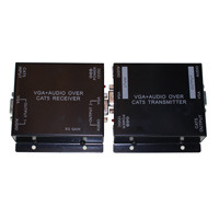 VGA and 3.5mm Audio Over One Cat5 Cable Extender (up to 540ft)