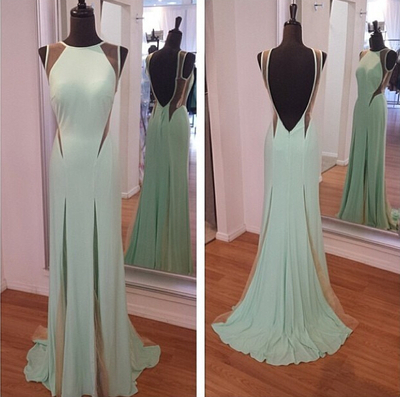 Cheap bridesmaid dress,chiffon bridesmaid dresses,tulle backless gown,custom A line chiffon bridesmaid dress,long bridesmaid dresses,15042313