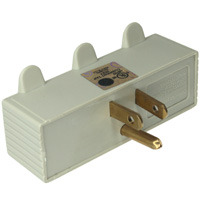 3 Outlet Grounded 3 Prong Wall Tap, UL Listed - Thumbnail 1