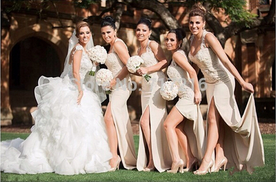 satin bridesmaid dress,Sexy sweetheart bridesmaid dresses,lace bridesmaid dresses,slit bridesmaid gown,15042409