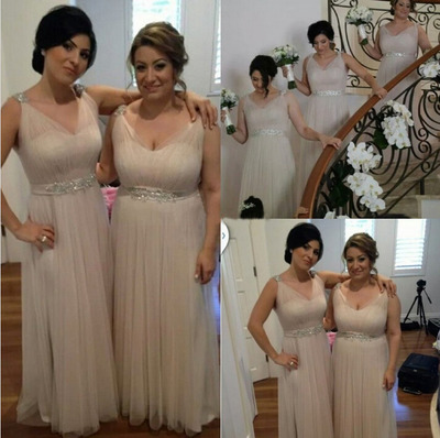 Nude bridesmaid dresses, classic bridesmaid dresses,A-line bridesmaid dress,cheap bridesmaid dress,chiffon bridesmaid gowns,15042411