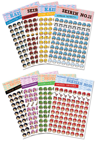 Kuroko No Basuke Stickers - Diary stickers - Kuroko , Kise , Kasamatsu , Midorima , Murasakibara , Akashi , Kagami , Aomine