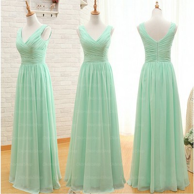 long bridesmaid dress, mint bridesmaid dress, cheap bridesmaid dress, chiffon bridesmaid dress, BD143231