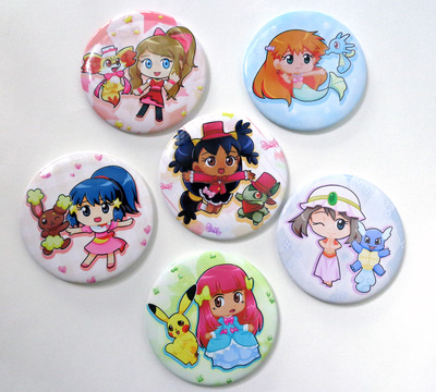 PokeAni Girls pocket mirrors