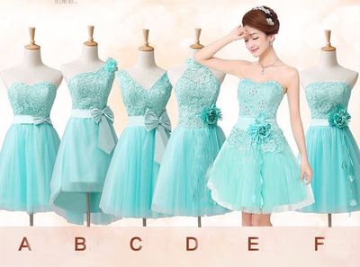 mismatched bridesmaid dress, tiffany blue bridesmaid dress, short bridesmaid dress, lace bridesmaid dress, cheap bridesmaid dress, BD14375