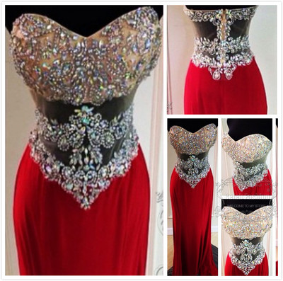 Custom prom dress,A Line prom dress,Sweetheart prom dress,Neck Floor Length prom dress,Red Prom Dresses,15051302