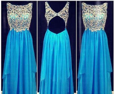 Custom prom dresses,A Line prom dress,Round Neck prom dress, Blue prom dress,Floor Length Prom Dresses, Formal Dresses, Evening Dresses,15051315