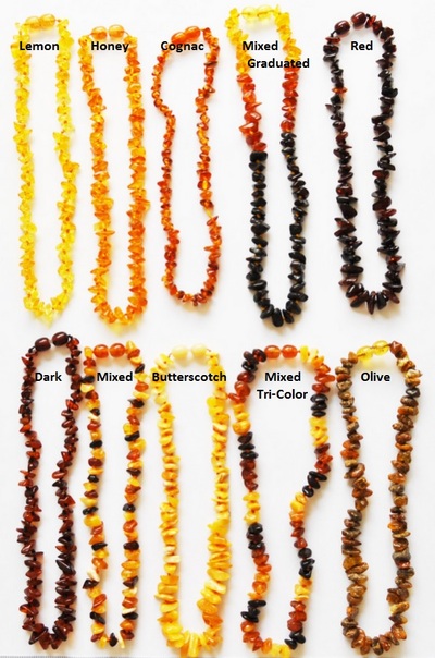 Genuine Baltic Amber Teething Necklace - Polished