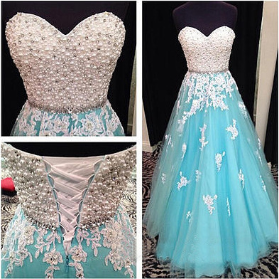 long prom dress, prom dress 2018, blue prom dress, lace prom dress, vintage prom dress, long evening dress, BD1397