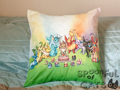Eeveelution Birthday Pillowcase