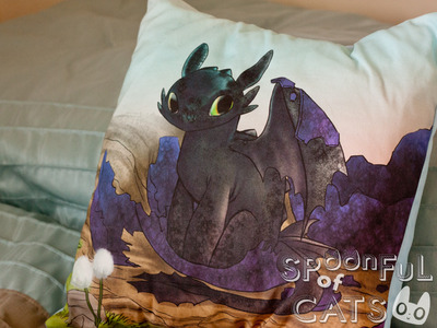 Baby Toothless Pillowcase