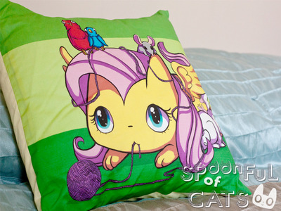Fluttershy Ponycat Pillowcase