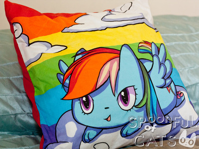 Rainbow Dash Ponycat Pillowcase