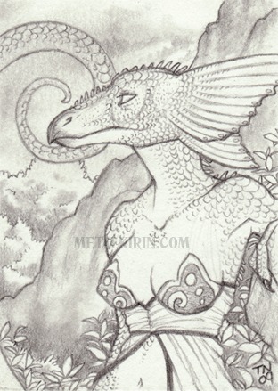 Original ACEO Artwork: Dragoness