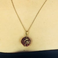 OM Rudraksha Necklace - Thumbnail 2