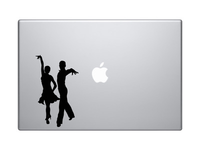 Contour Silhouette - Dancing Couple Version 2 Shadow - Vinyl Decal For Laptops, Macbook, Tablets and Cars