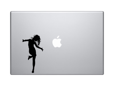 Contour Silhouette - Dancing Woman Girl Version 2 Shadow - Vinyl Decal For Laptops, Macbook, Tablets and Cars