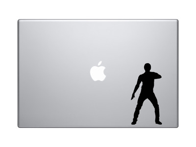 Contour Silhouette - Dancing Man Guy Version 1 Shadow - Vinyl Decal For Laptops, Macbook, Tablets and Cars