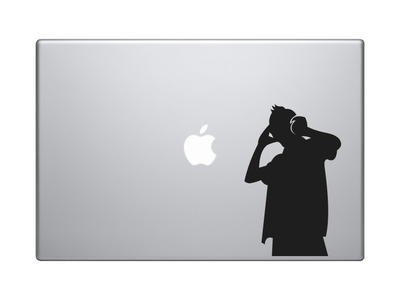 Music DJ #6 - Live Turntable Track Mixing Hipster Digital - Vinyl Decal For Laptops, Macbook, Tablets and Cars