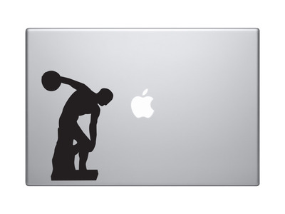 Famous Statue #1 - Discobolus of Myron Greek Discus Thrower - Vinyl Decal For Laptops, Macbook, Tablets and Cars