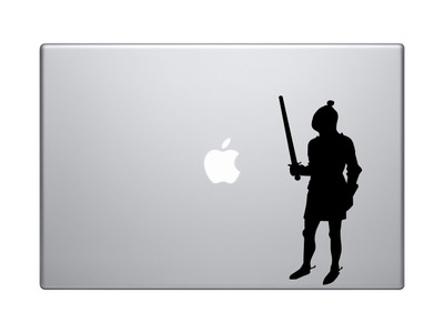 European Knight #7 - Medieval Armored Soldier Posed - Vinyl Decal For Laptops, Macbook, Tablets and Cars