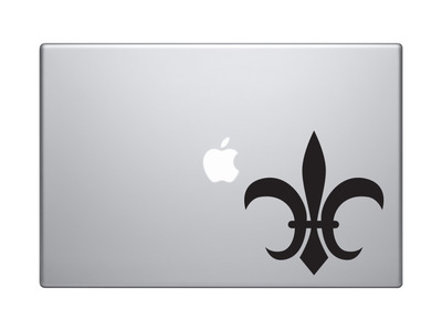 Renaissance Faire - Fleur De Lis Lily Flower French Symbol - Vinyl Decal For Laptops, Macbook, Tablets and Cars