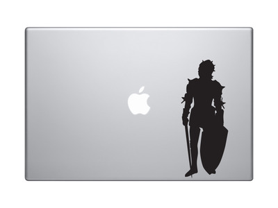 Renaissance Faire - Knight #3 Armored Swordsman Siege Warrior - Vinyl Decal For Laptops, Macbook, Tablets and Cars
