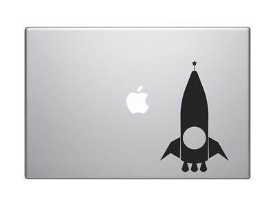 Model Rocket Ship #2 - Rocketry Hobby Launch Engine Fins - Vinyl Decal For Laptops, Macbook, Tablets and Cars