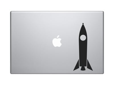Model Rocket Ship #3 - Rocketry Hobby Launch Engine Fins - Vinyl Decal For Laptops, Macbook, Tablets and Cars