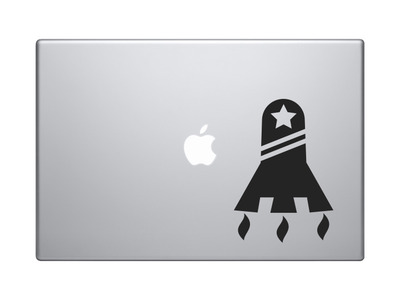 Model Rocket Ship #4 - American Rocketry Hobby Launch Engine - Vinyl Decal For Laptops, Macbook, Tablets and Cars