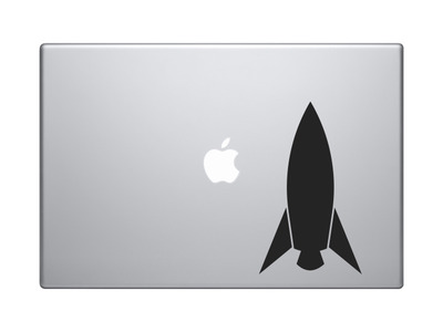 Model Rocket Ship #5 - American Rocketry Hobby Launch Fins - Vinyl Decal For Laptops, Macbook, Tablets and Cars