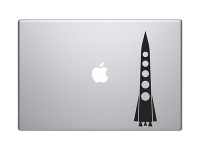 Model Rocket Ship #7 - Rocketry Hobby Launch Engine Stage Fin - Vinyl Decal For Laptops, Macbook, Tablets and Cars