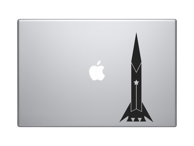 Model Rocket Ship #9 - Rocketry Hobby Launch Engine Stage Fin - Vinyl Decal For Laptops, Macbook, Tablets and Cars