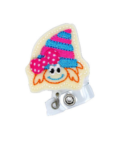 Crab cutie - retractable id badge reel - md badge holder - cute badge reel - nurse badge holder - nursing badge clip - teacher badge