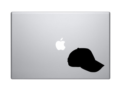 Sports Silhouette - Baseball Cap - Vinyl Decal For Laptops, Macbook, Tablets and Cars