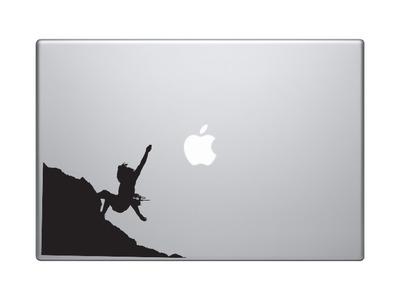 Mountain Climber #1 - Free Climbing Ascent Altitude - Vinyl Decal For Laptops, Macbook, Tablets and Cars