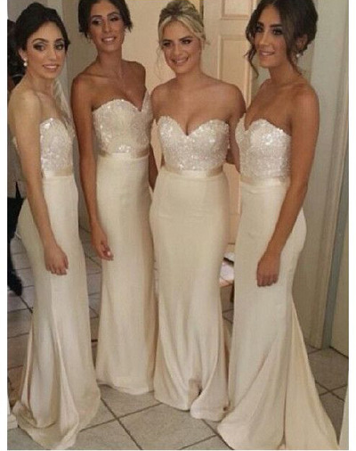 long bridesmaid dresses, sweetheart bridesmaid dresses, white bridesmaid dresses, bridesmaid dress 2016, bridesmaid prom dress, E060